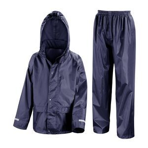 Result Core Childrens/Kids Waterproof Rain Suit Set / Navy